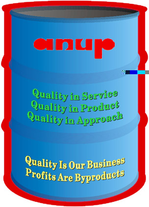 dyes , dyes intermediates and chemicals and hazardous materials are packed and exported using ANUP steel drums and barrels
